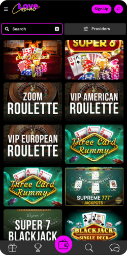 love casino games